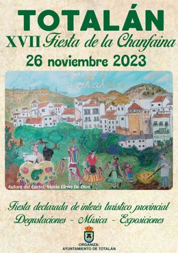 Cartel de la celebración de la Fiesta de la Chanfaina de Totalán (Málaga)