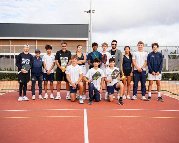 Archivo - La Rafa Nadal Academy by Movistar inaugura su primera pista de pickleball con motivo del Mediterranean Open
