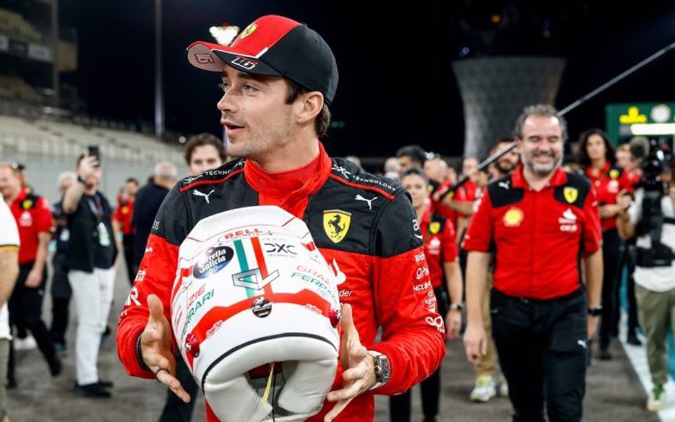 El piloto monegasco Charles Leclerc, en Abu Dabi.