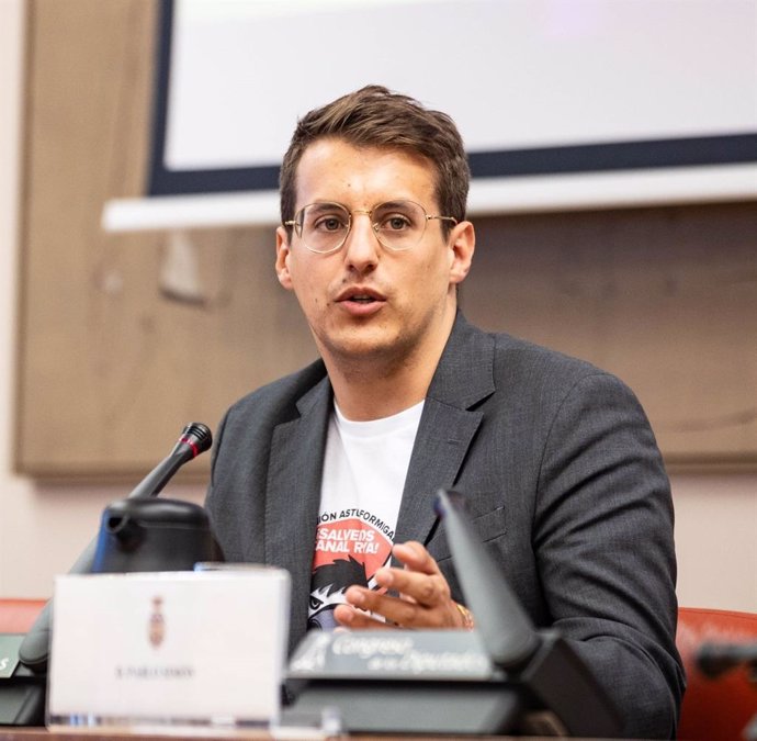 El diputado de Sumar por Zaragoza en el Congreso de los Diputados, Jorge Pueyo.