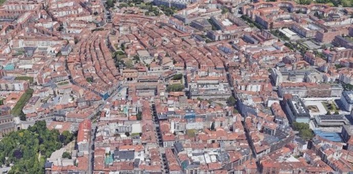 Vista aérea de la capital alavesa