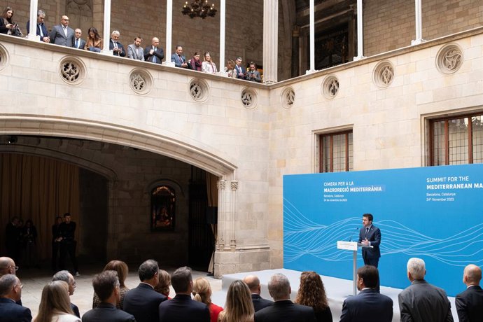 Discurs inaugural del president de la Generalitat, Pere Aragons, en la Cimera per la Macroregió Mediterrnia
