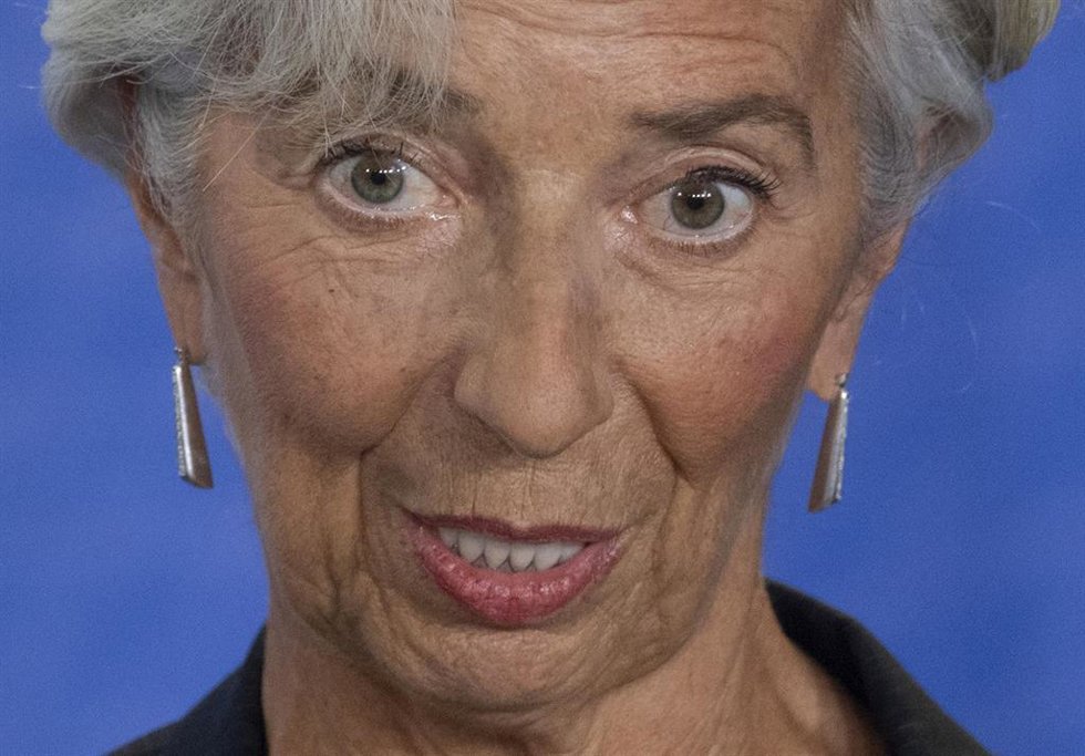 Archivo - FILED - 28 October 2019, Hessen, Frankfurt/Main: ECB President-designate Christine Lagarde delivers a speech at a ceremony marking the change at the head of the ECB. A new era was beginning at the European Central Bank (ECB) on Friday as Chris