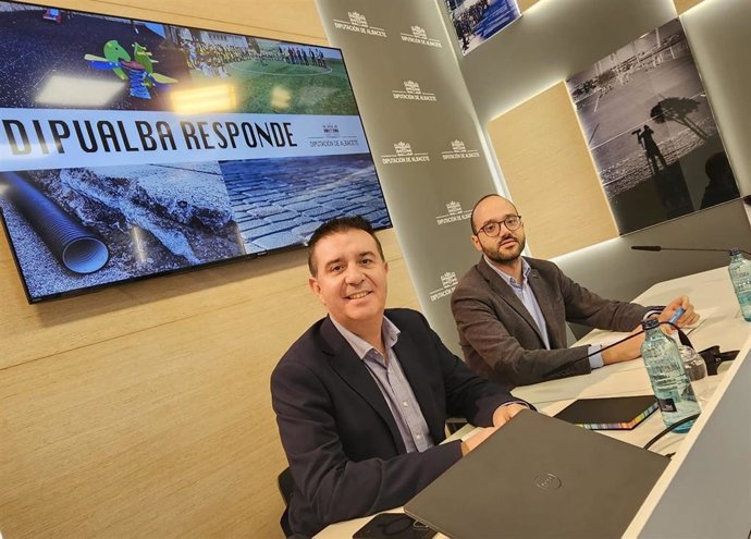 El presidente y el vicepresidente de la Diputación Provincial, Santi Cabañero y Fran Valera.