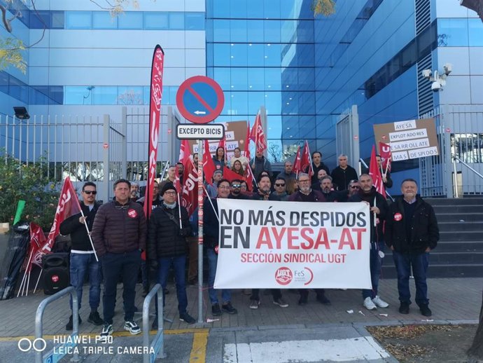 Trabajadores de Ayesa comienza una huelga de 24 horas "en defensa de sus puestos de trabajo".