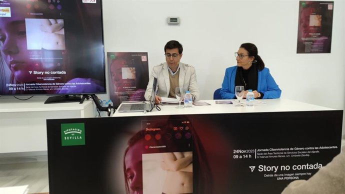 Jornada sobre ciberviolencia de género contra las adolescentes, por el 25N, organizada por Diputación y el Ayuntamiento de Umbrete.