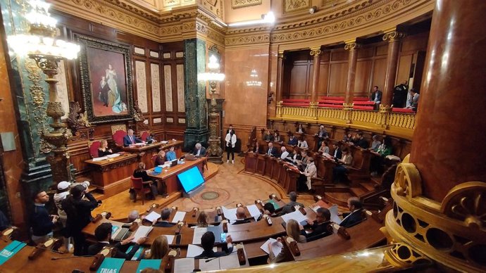El ple de l'Ajuntament de Barcelona 