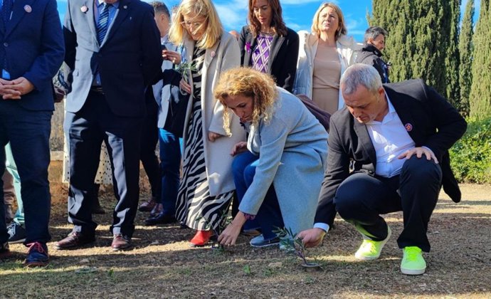 El portavoz de MÉS per Mallorca en el Consell, Jaume Alzamora, en un acto institucional para conmemorar el 25N.