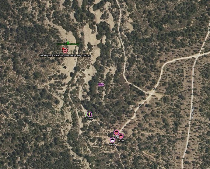 Lugar, sobre el mapa, en el que ha tenido lugar el suceso