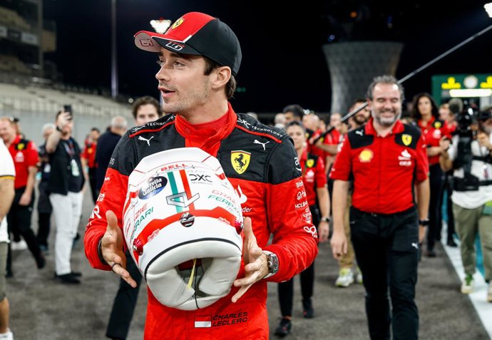 LECLERC Charles (mco), Scuderia Ferrari SF-23, portrait during the 2023 Formula 1 Etihad Airways Abu Dhabi Grand Prix, 22th round of the 2023 Formula One World Championship from November 24 to 26, 2023 on the Yas Marina Circuit, in Abu Dhabi - Photo Flo