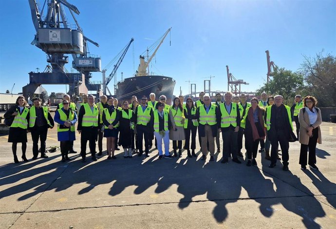 Visita de representantes de los corredores ferroviarios europeos Atlántico y Mediterráneo.