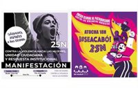 Comisión 8M se presenta este 25N como "jauría" por "todes" y Foro Madrid clama contra prostitución, porno o subrogación