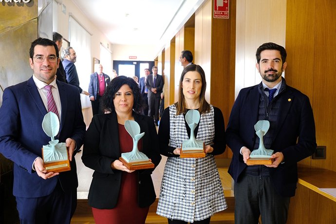 Los cuatro investigadores andaluces que han obtenido el Premio Manuel Losada Villasante en la presente edición.