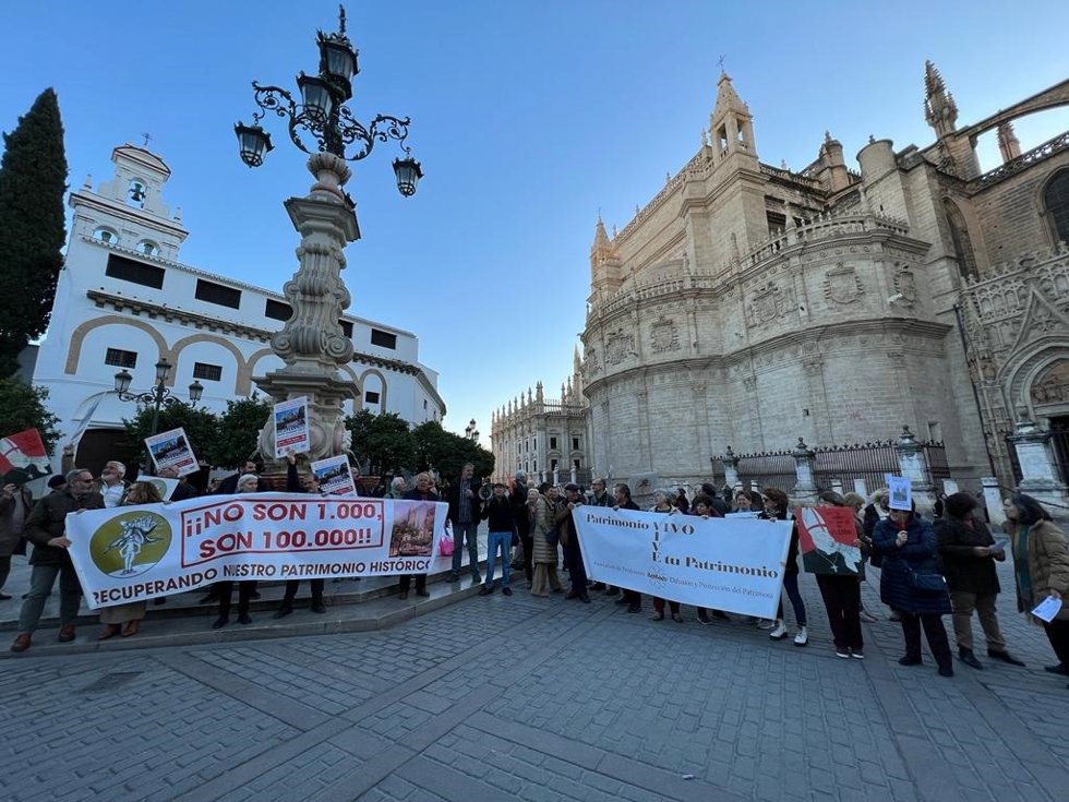 Archivo - Concentración contra las inmatriculaciones de la Iglesia