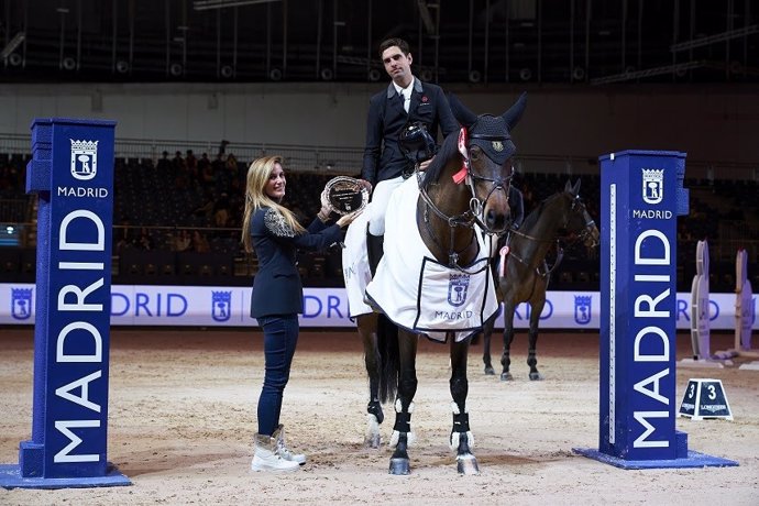 Fernando de los Santos, ganador del CSI1* Trofeo Ciudad de Madrid en la Ifema Madrid Horse Week.
