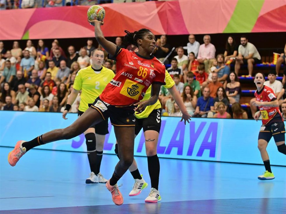 Archivo - Shandy Barbosa, durante un partido con la selección española.
