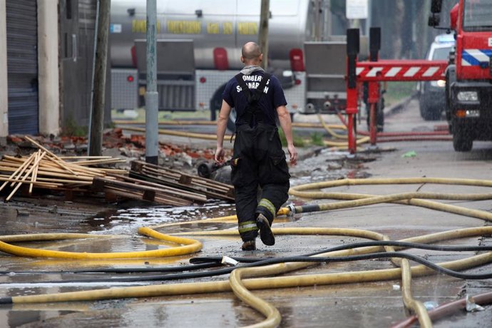Archivo - Bombero de Argentina