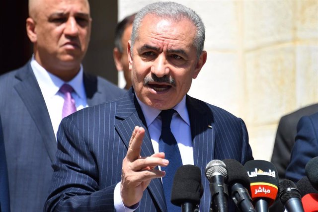 Archivo - El primer ministro de la Autoridad Palestina, Mohamad Shtayé.