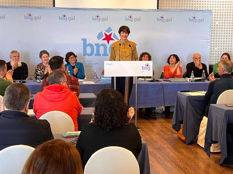 Ana Pontón, portavoz nacional del BNG, proclamada candidata a la Presidencia de la Xunta para las elecciones gallegas de 2024
