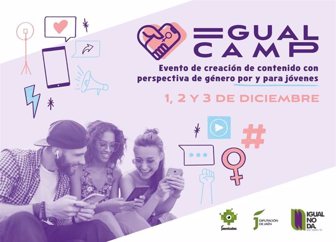 La Diputación celebrará en diciembre una actividad para que jóvenes creen contenidos digitales con perspectiva de género