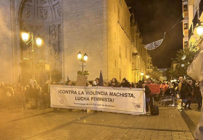 Manifestación por el 25N en Logroño
