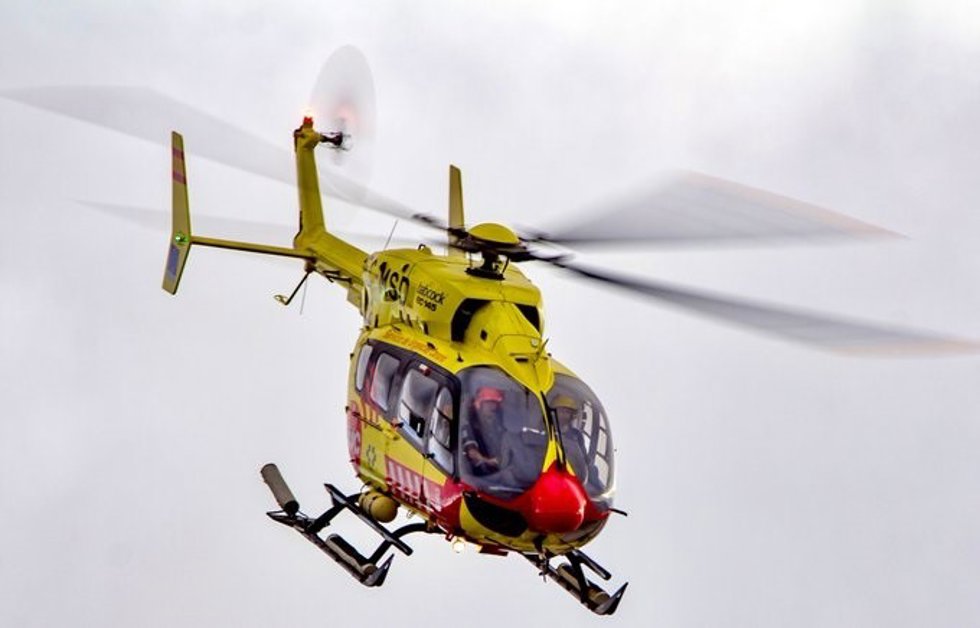Helicóptero del Grupo de Emergencias y Salvamento (GES) del Gobierno de Canarias