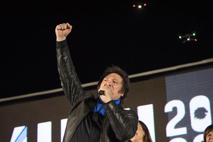 El presidente electo de Argentina, Javier Milei, candidato de La Libertad Avanza (LLA).