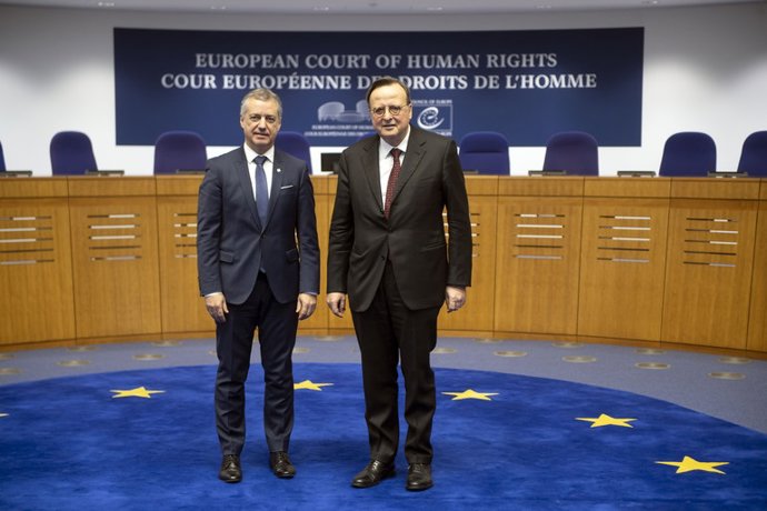 Archivo - El Lehendakari, Iñigo Urkullu, en el homenaje a René Casin en Estrasburgo