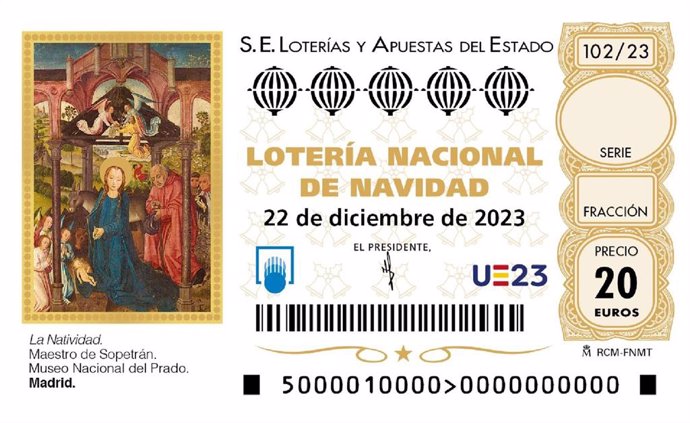 El Sorteo de Lotería de Navidad 2023 repartirá el 22 de diciembre 2.590 millones de euros en premios, 70 millones más