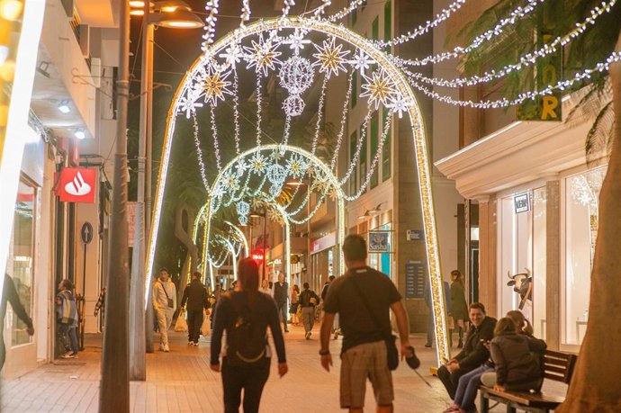 Iluminación navideña en Arrecife