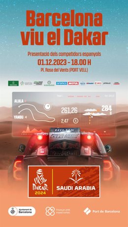 Cartel de la iniciativa 'Barcelona viu el Dakar'