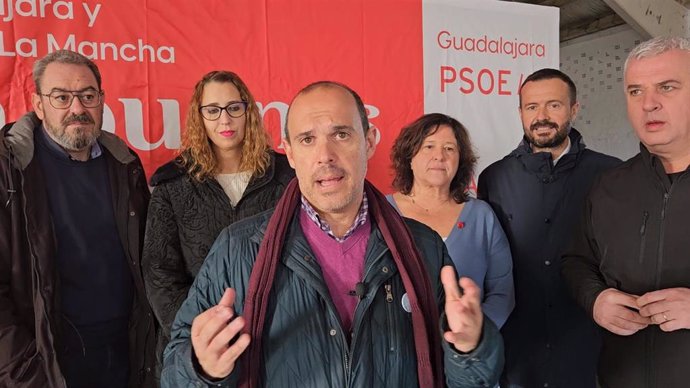 El secretario general del PSOE de Guadalajara, Pablo Bellido