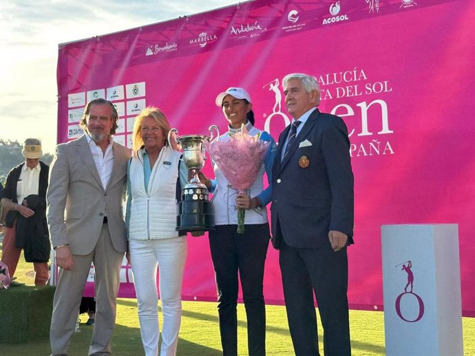 El viceconsejero de Turismo, Cultura y Deporte de la Junta de Andalucía, Víctor Gonzále, en el Andalucía Costa del Sol Open de España de golf