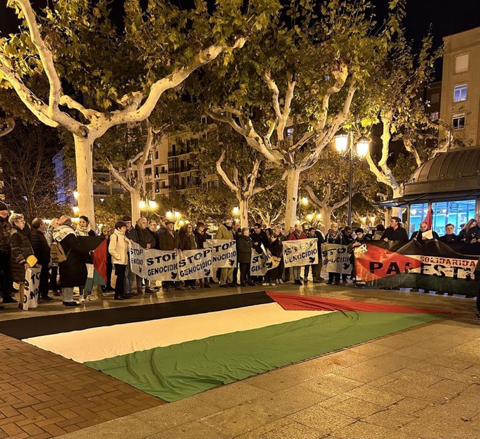Concentración de Amistad Palestina Rioja