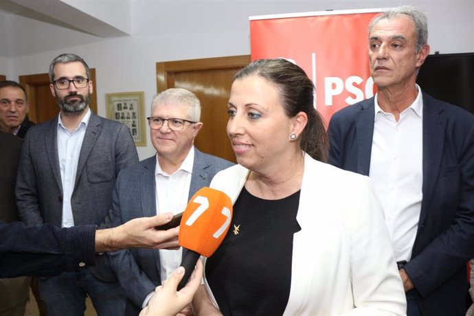 La alcaldesa de Ceutí Sonia Almela tras las elecciones parciales celebradas este domingo