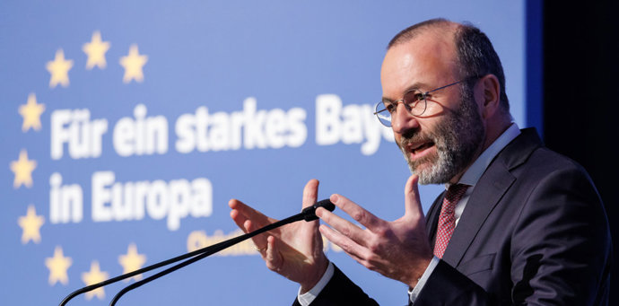 25 November 2023, Bavaria, Nuremberg: Manfred Weber, President of the European People's Party. Photo: Daniel Karmann/dpa