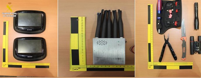 Material intervenido en la operación