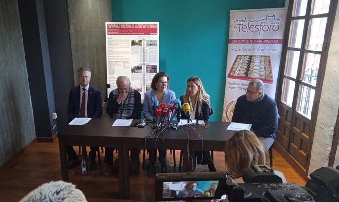 Rueda de prensa de los responsables de San Telesforo para hacer balacen del 2023.