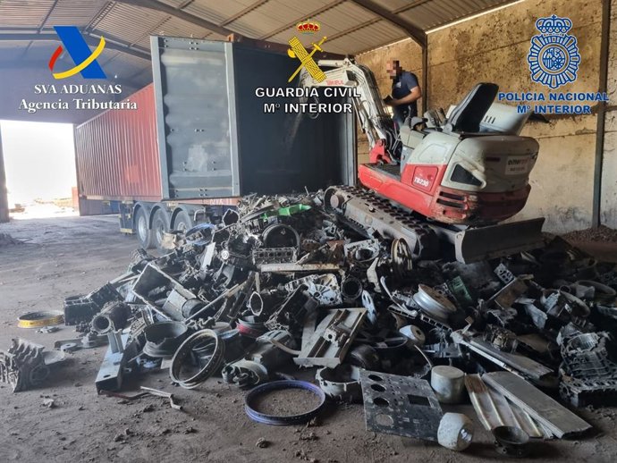 Imagen de archivo de una chatarrería