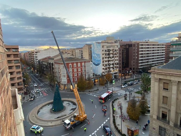 Montaje del abeto el año pasado