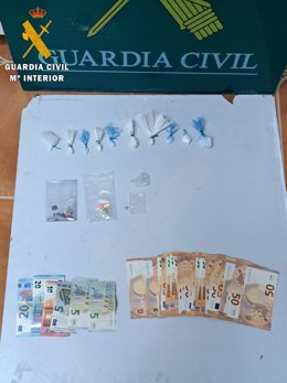 Alijo intervenido por la Guardia Civil en la operación.