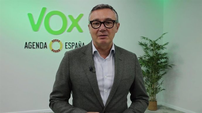 El portavoz parlamentario de Vox en Andalucía, Manuel Gavira.