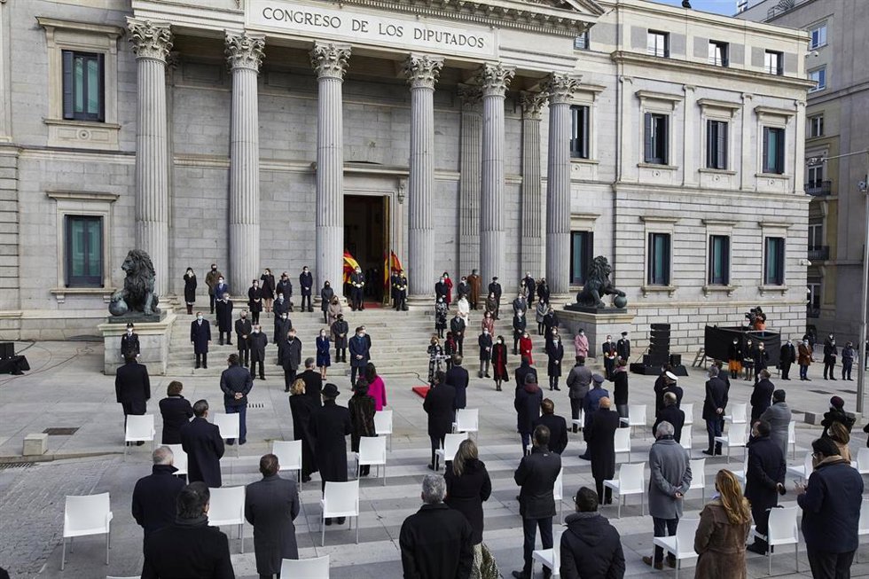 Archivo - Acto institucional por el Día de la Constitución en el Congreso de los Diputados el año de la pandemia