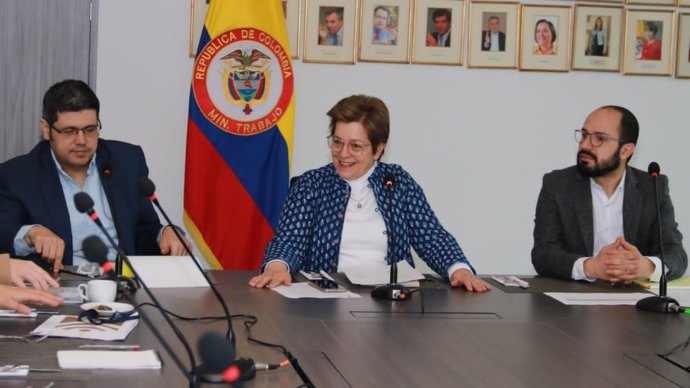 La ministra de Trabajo de Colombia, Gloria Inés Ramírez Ríos
