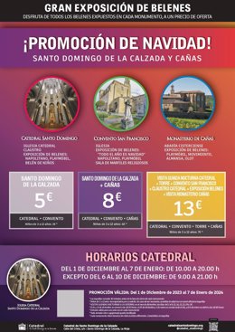 Los belenes de Santo Domingo y el Monasterio de Cañas, unidos en una visita conjunta para hacer "una experiencia única"
