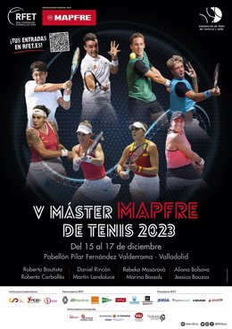 Cartel del Máster Mapfre de Tenis, que se celebra en Valladolid.