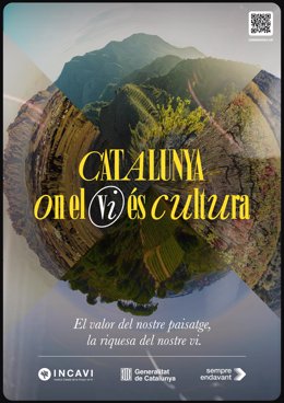 Cartel de la campaña 'Catalunya, on el vi és cultura'.
