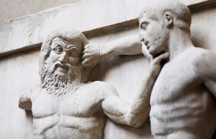 Archivo - Esculturas del Partenón de Atenas en el Museo Británico de Londres