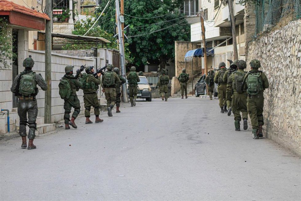 Militares israelíes durante una operación en Cisjordania