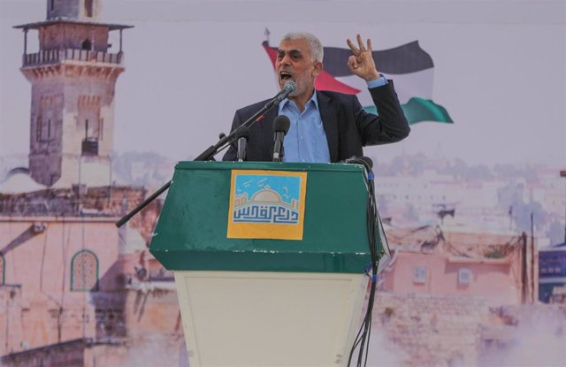 Archivo - El líder del Movimiento de Resistencia Islámica (Hamás) en la Franja de Gaza, Yahya Sinwar